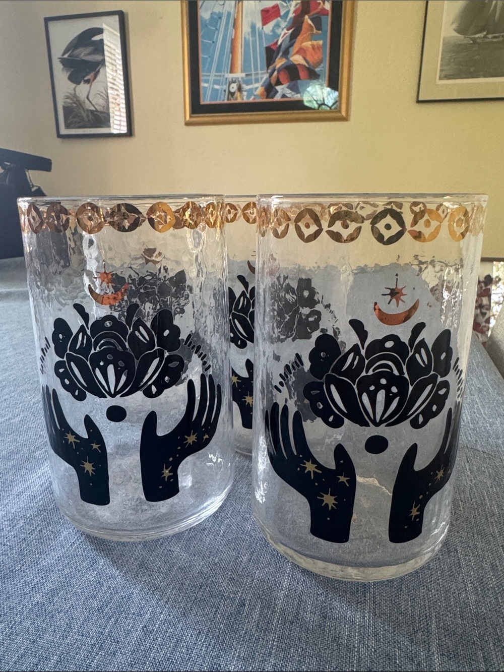 Anthropologie Hestia Drinking Glasses set of 4